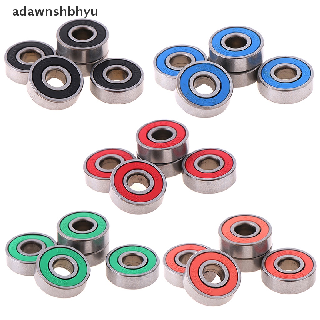Adawnshbhyu 5Pcs ABEC-9 608RS skateboard scooter Roda roller sealed ball bearings