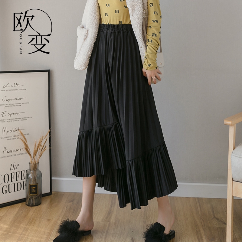 Rok Korea Fashion 2022 Musim Semi Baru Tinggi Pinggang Rok Rok Korea Fashion 2022 Musim Semi Baru Tinggi Pinggang Rok