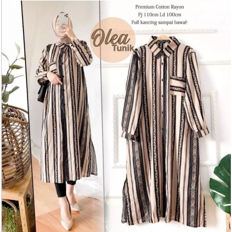 TUNIK OLEA KATUN RAYON/TUNIK KEKINIAN KATUN RAYON