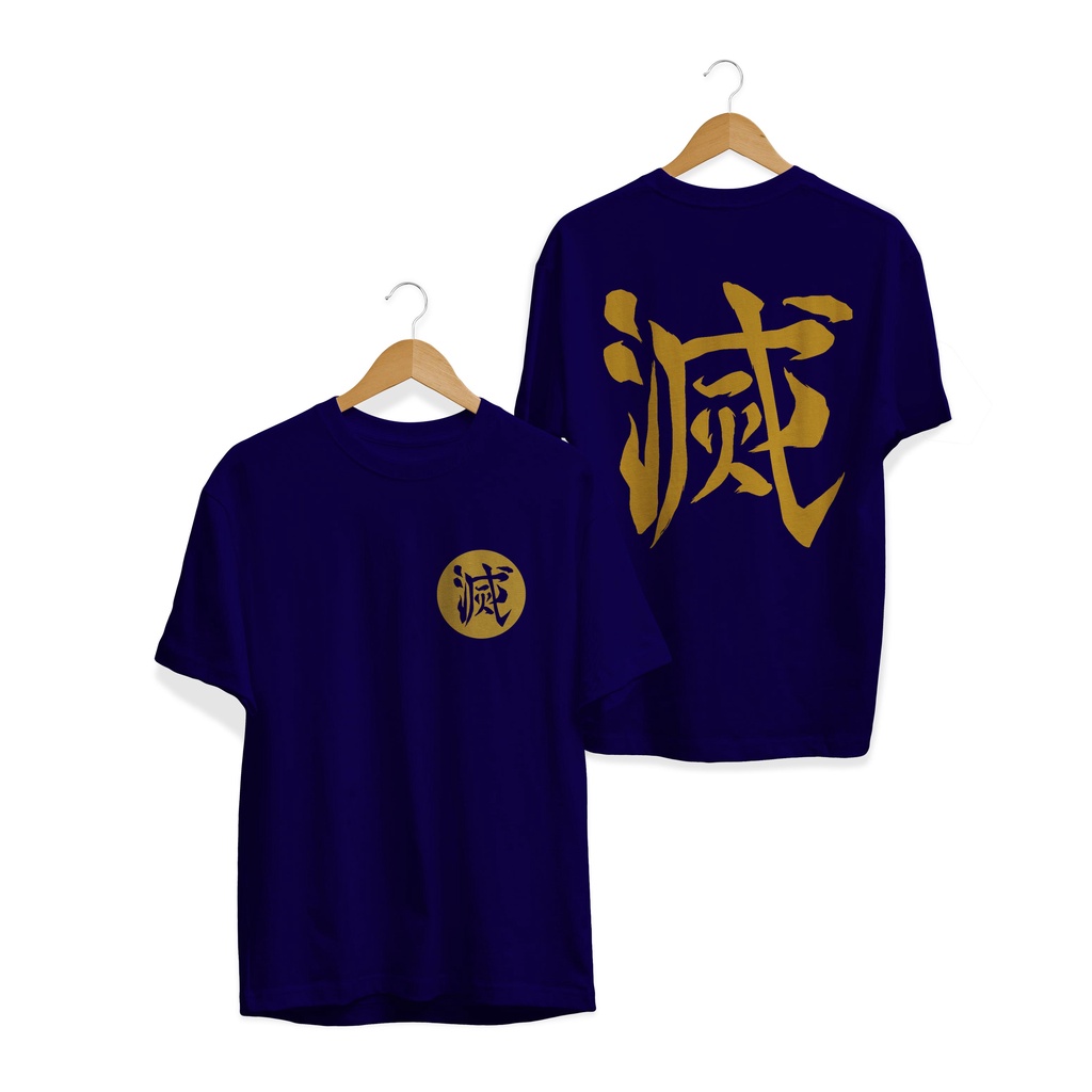 BAJU KAOS DISTRO KISATSUTAI DEMON SLAYING CORPS GOLD DEMON SLAYER