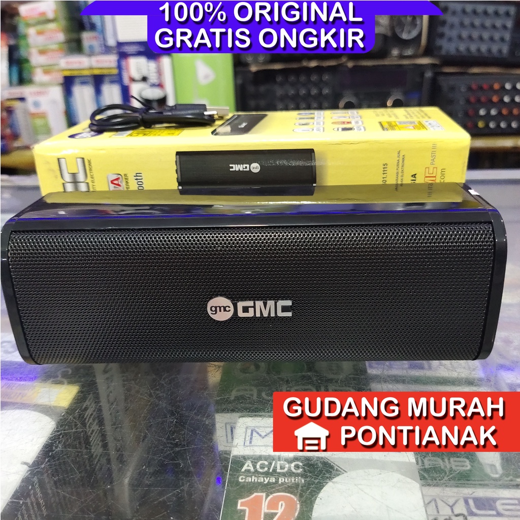 Speaker Portabel Bluetooth GMC 881A + FM Radio + USB Super Bass Mantap