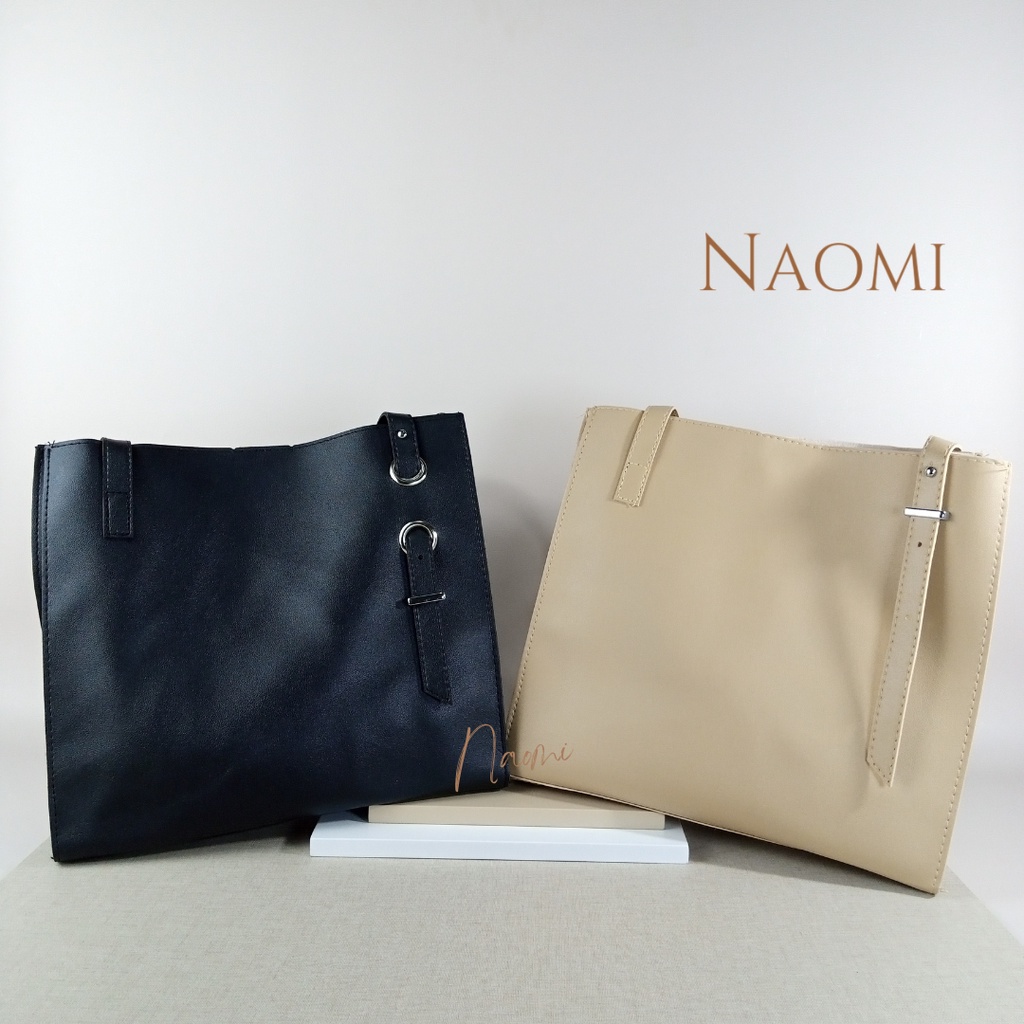 NAOMI - Jolie Shoulder Bag - tas Import - Tas Bahu - Tas Wanita Kulit Sintetis Premium - Fashion Bag - Tas Formal - Tas Kerja Besar - Big size - Daily bag - Tas Harian - Tas Simple Terbaru