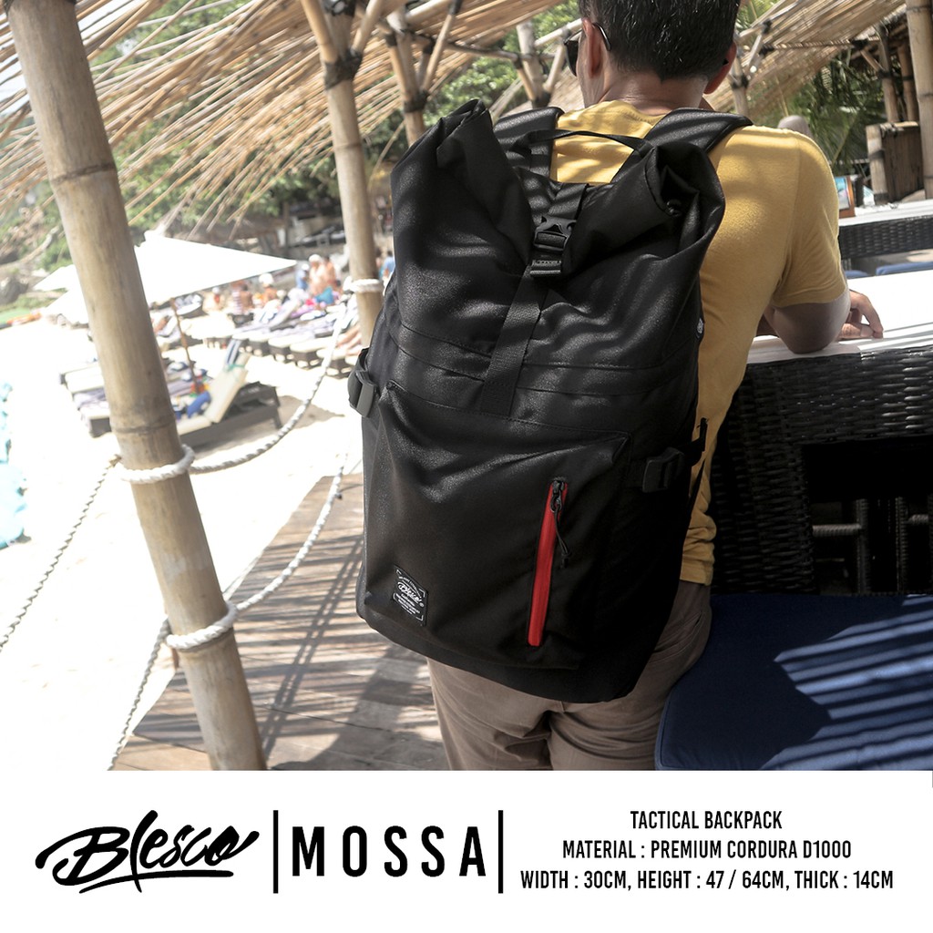 Tas Punggung Traveling Outdoor Laptop Hitam