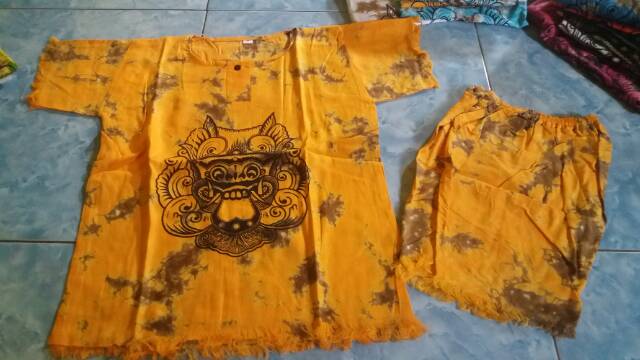 Baju barong bali setelan anak/ grosir baju barong bali , ukuran  S. M. L dan XL