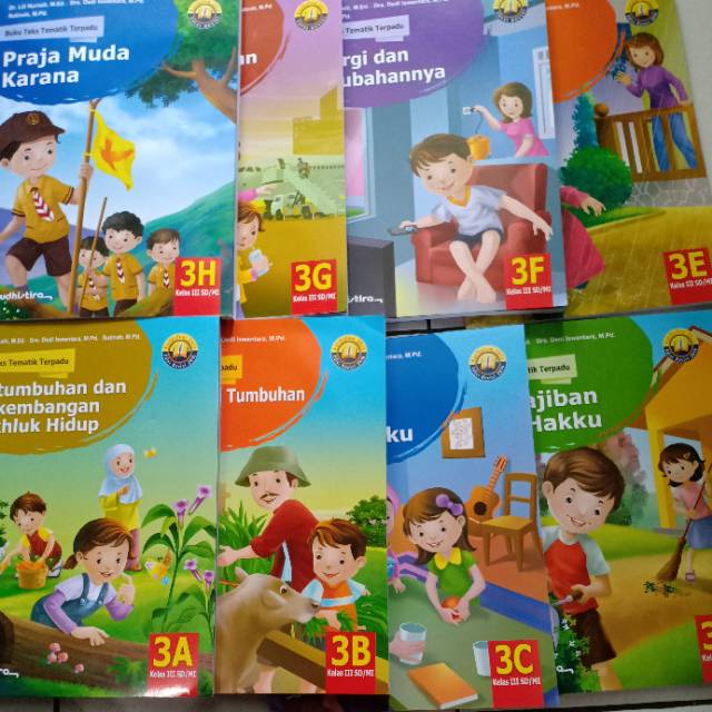 Buku Teks Tematik terpadu  Kelas 3SD (3A&3H)