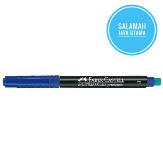 

Spidol OHP / Multimark Permanent Marker F Blue Faber Castell