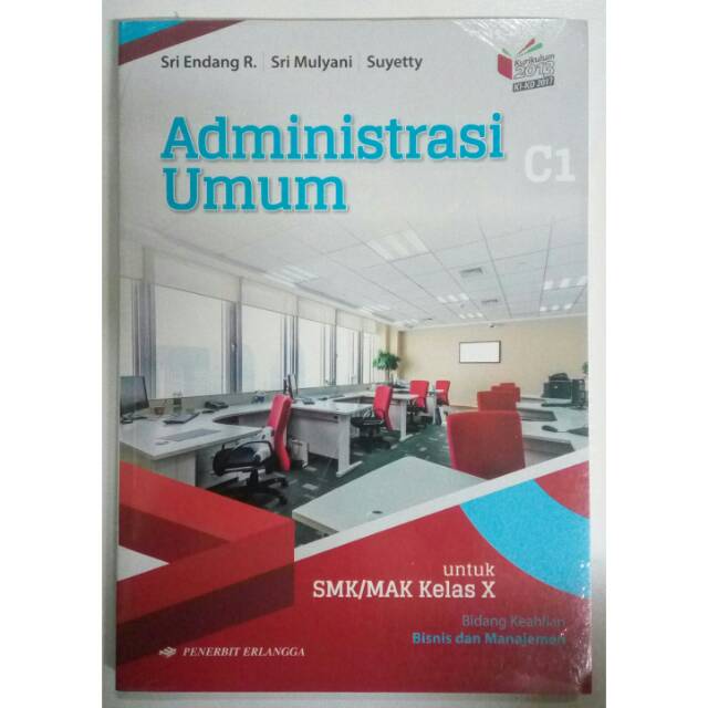 Administrasi Umum untuk SMK kelas X KI-KD erlangga