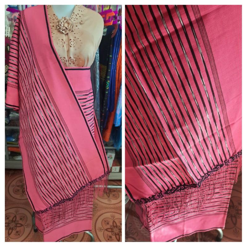 SONGKET PINARSUKSANG WARNA PINK