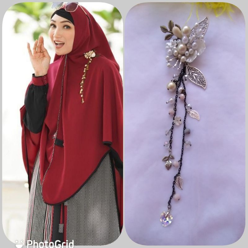Bros Aulia/Prameswari black maroon/Bros sultan/Aulia brooch/brooch