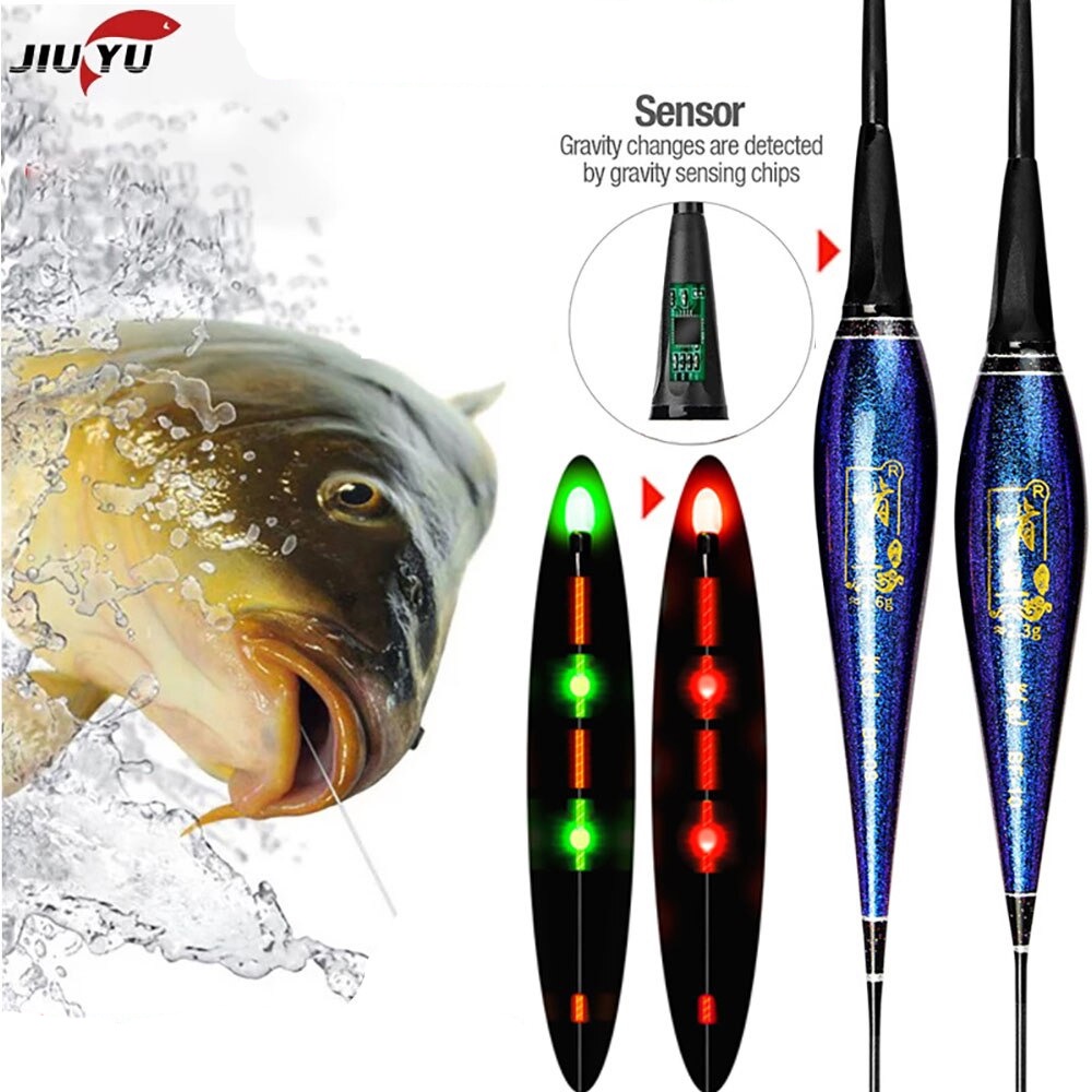 Pelampung Umpan Pancing Fishing Floats Lure Bait Gravity Sensor LED Light - Black