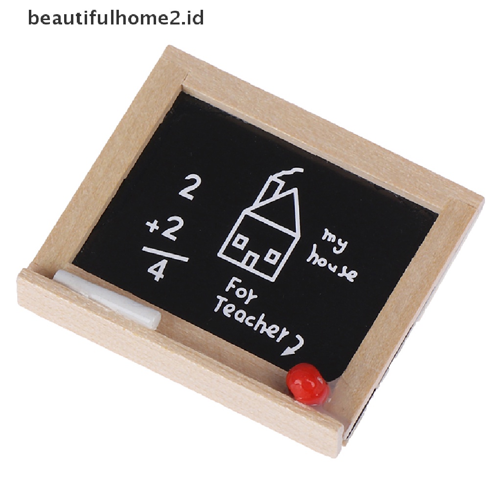 (Beautifulhome2.Id) 1pc Miniatur Papan Tulis Mini Skala 1: 12 Untuk Aksesoris Kamar Anak Diy