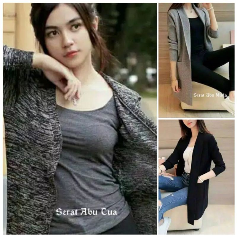 Selvy Cardigan Cardy Wanita Favorit Cewek Outer Ladies