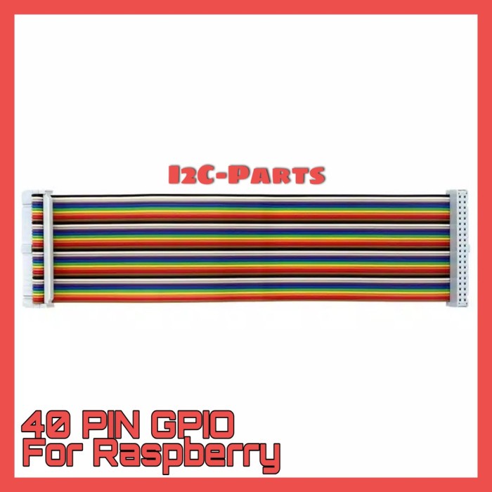 Raspberry Pi 40pin GPIO Rainbow Cable 20cm Kabel Extension Raspy Color