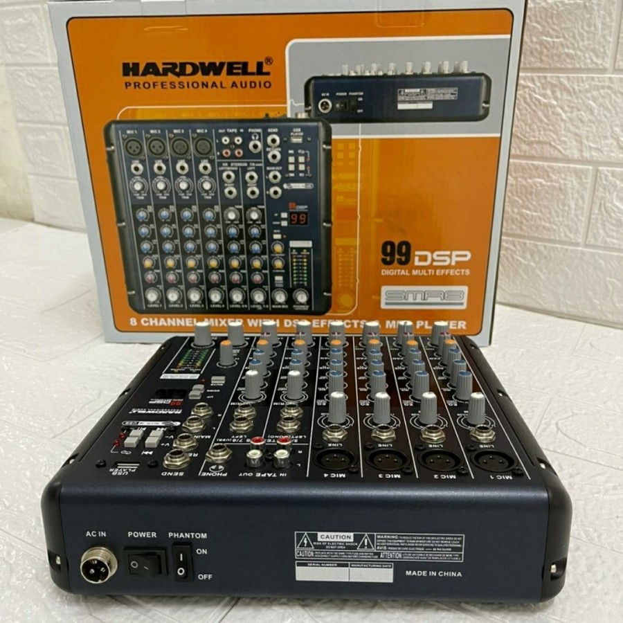 Mixer Audio Hardwell SMR8 - SMR 8 8CH 99 DSP Original