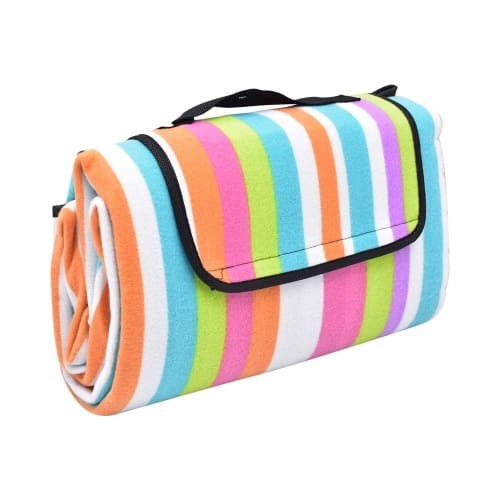 Tikar - Karpet Lipat 130X150 Cm Mini Stripe Alas Tikar Piknik Simple