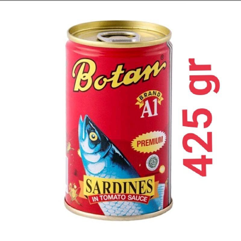 

Botan Sarden Ikan kaleng makanan kaleng 425gr