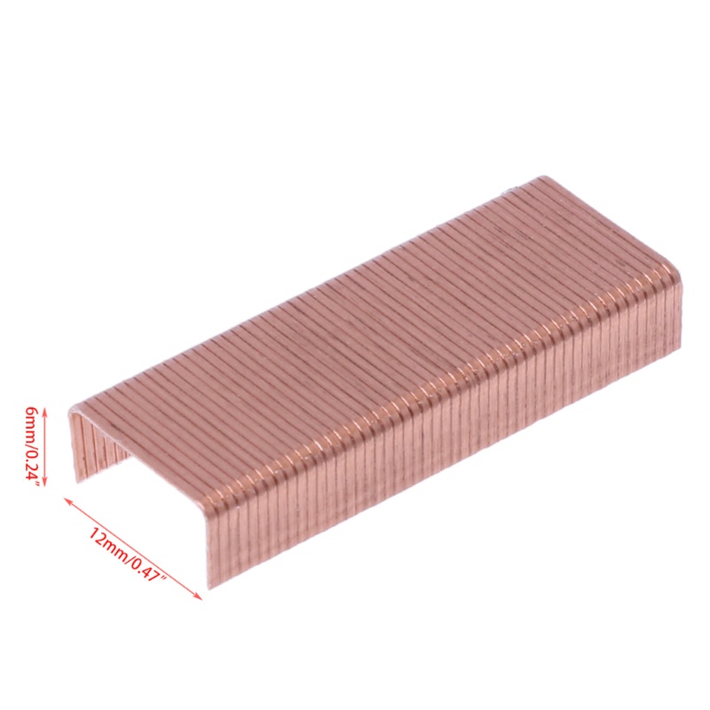 Mary 1000Pcs/dus 12mm 12# 24per6 Untuk Logam Kreatif Untuk Staples Kantor Sekolah Pengikat S