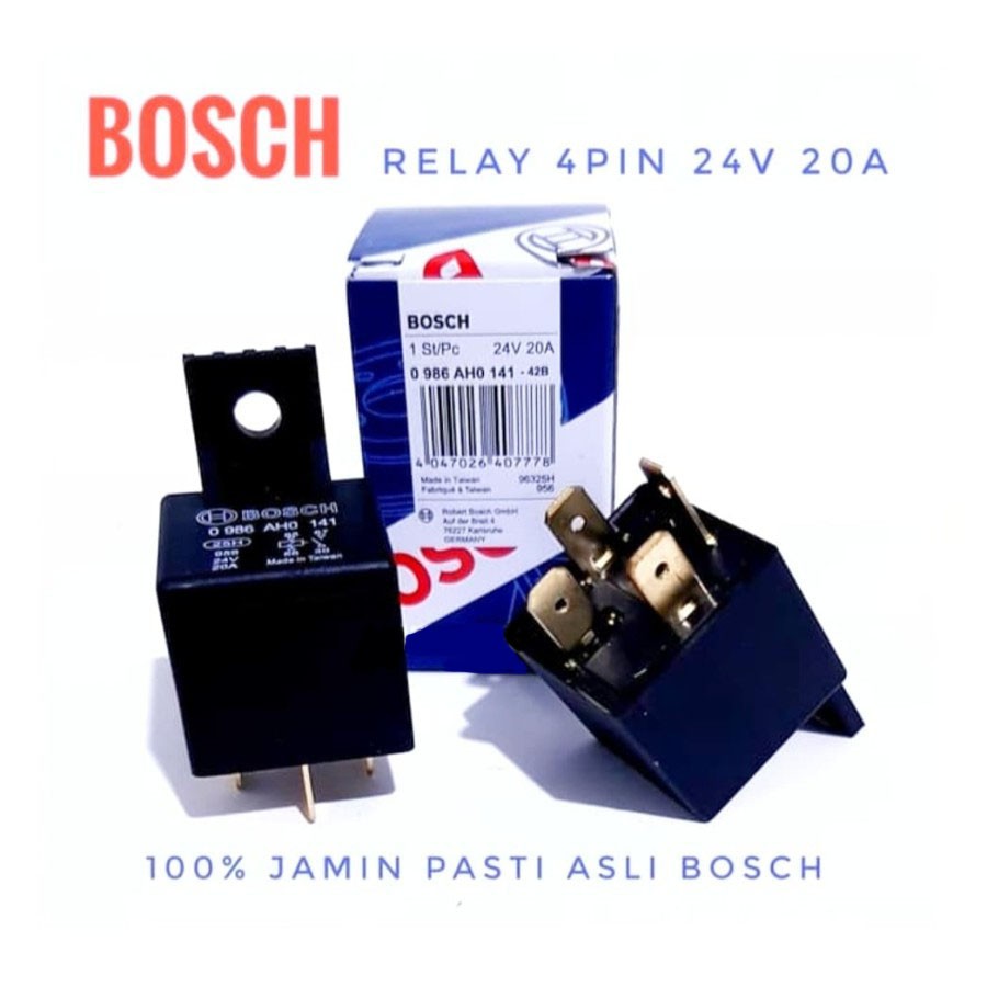 RELAY BOSCH KAKI 4 24V 20A BOSCH ORIGINAL MURAH UNTUK TRUCK BUS