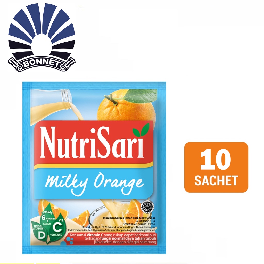 

NutriSari Milky Orange 10's - Minuman Buah Vitamin C & Vitamin D