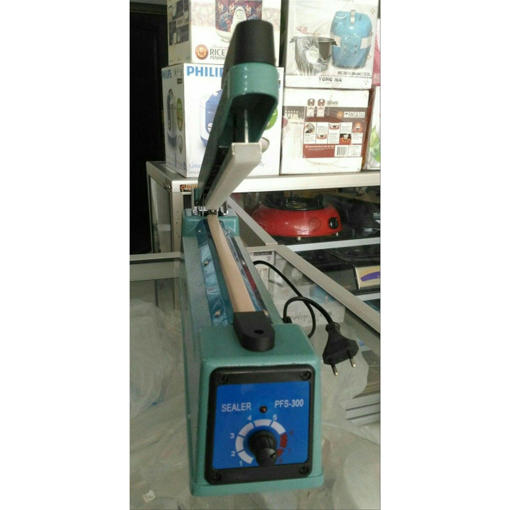 Alat Pres Plastik Impulse Sealer Panjang  30cm Lebar Hasil Pres 1cm Bodi Besi