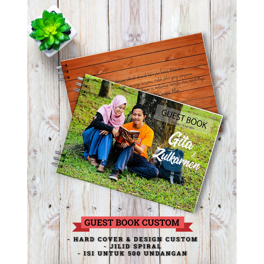 

BUKU TAMU PERNIKAHAN / GUESTBOOK HARD & SOFT COVER / CUSTOM DESIGN / WEDDING & EVENT / FREE PULPEN