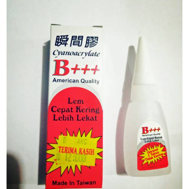 

Lem serba guna B+++/lem cepat kering