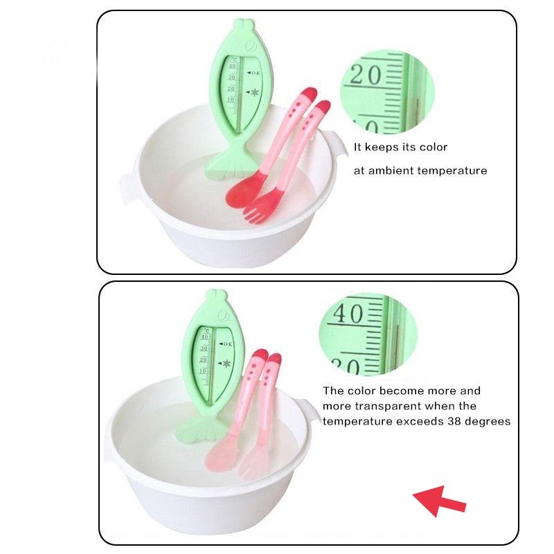 Sendok Makan Bayi Sensor Panas / Spoon Fork Set Heat Sensing