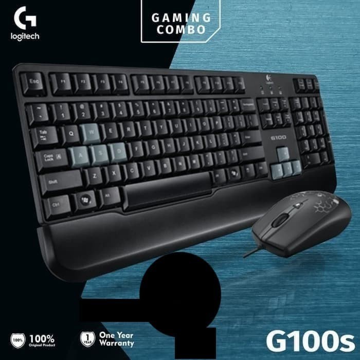 Keyboard Mouse Gaming Logitech G100s Bundle
