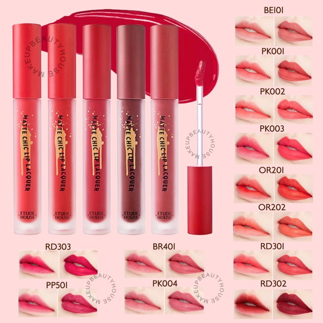 Jual ETUDE HOUSE Matte Chic Lip Lacquer Indonesia|Shopee Indonesia