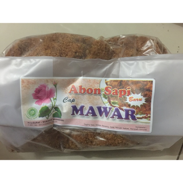 Abon Sapi Cap Mawar kemasan 1 kg