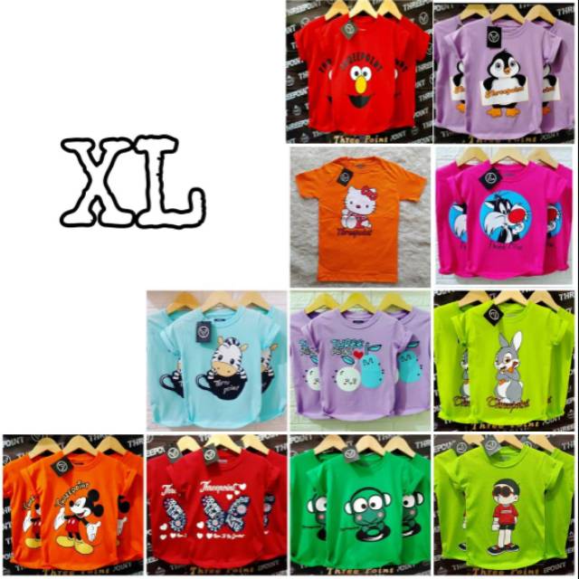 Kaos anak three point