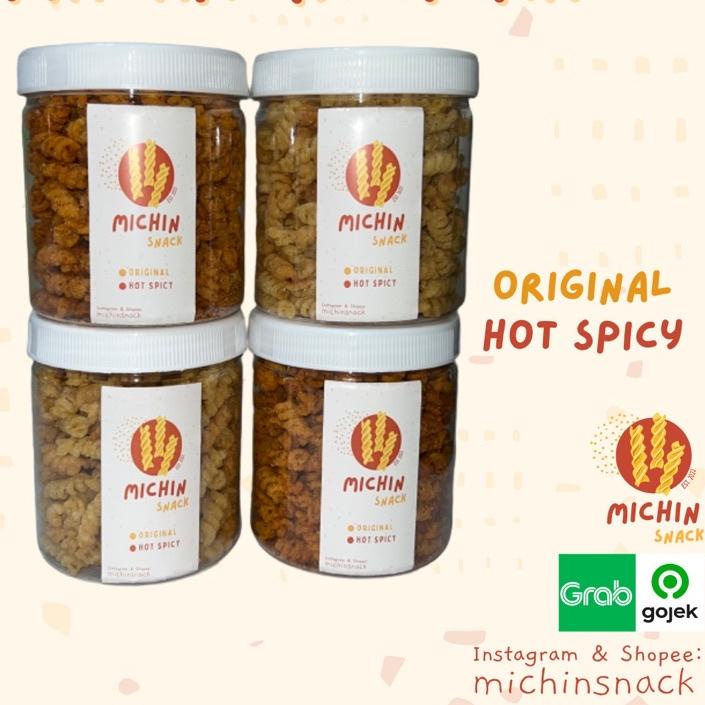 

Harga Baru MAKARONI SPIRAL TOPLES - MICHIN SNACK