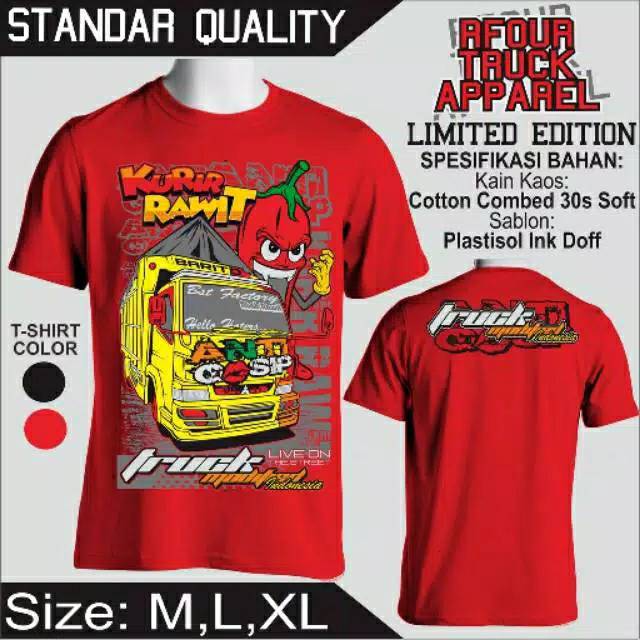 Baju Kaos Truk Cabe Anti Gosip Mania Distro Pria Dewasa Driver Muda