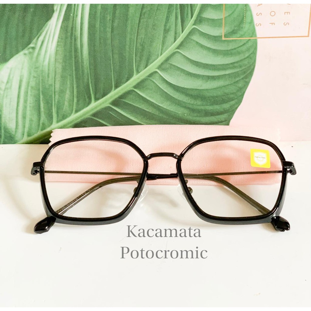 [TERLARIS] | KACAMATA FRAME TITANIUM TERBARU KOREAN | PHOTOCROMIC | ANTIRADIASI | UNISEX WANITA PRIA