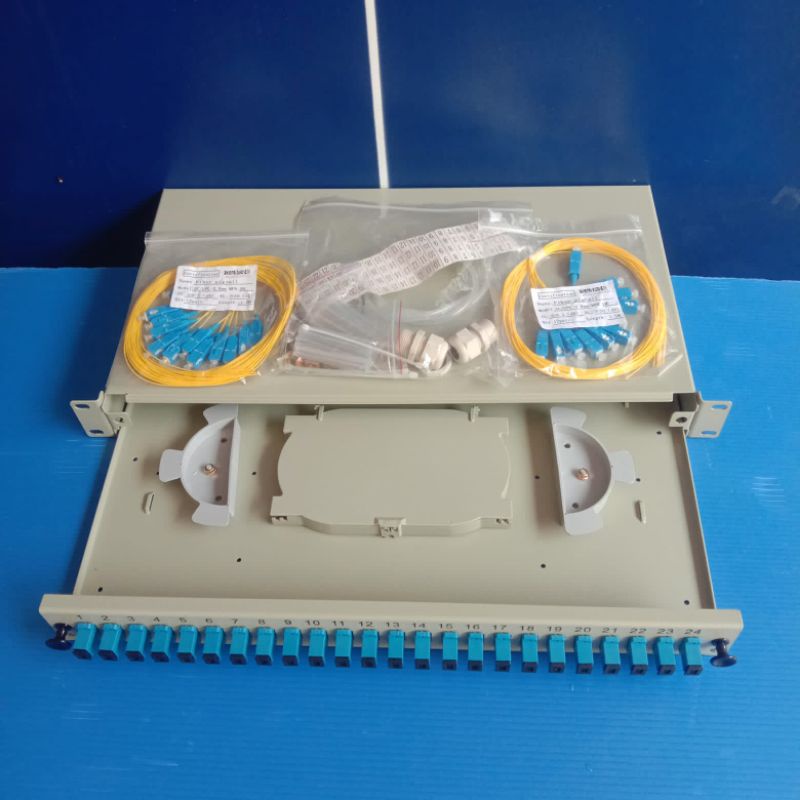 otb 24 core lengkap pigtail dan adapter SC UPC/otb 24core