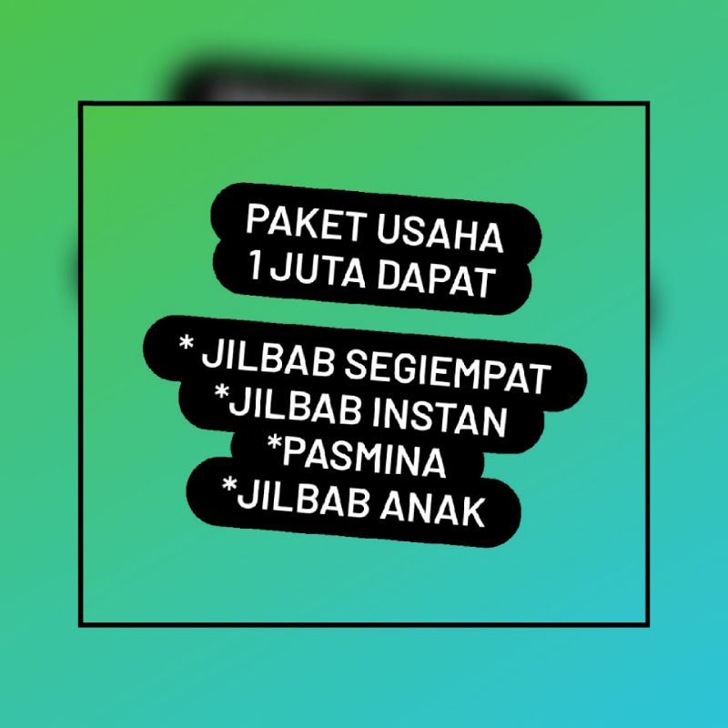 Paket Usaha jilbab/Jilbab jersey Ori