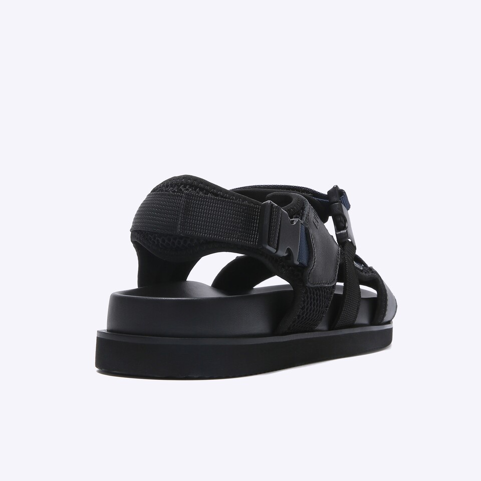 SANDAL KULIT EVERBEST PRIA ORIGINAL SLINGBACK CASUAL ASLI HITAM EM35