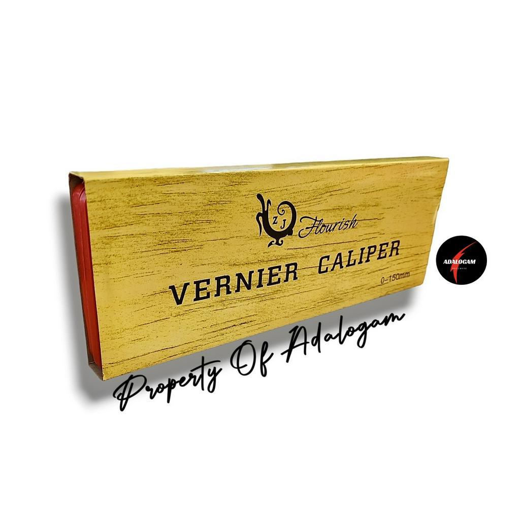 FLOURISH Sigmat Sikmat 6 Inch 15 Cm - Jangka Sorong Box PVC Merah