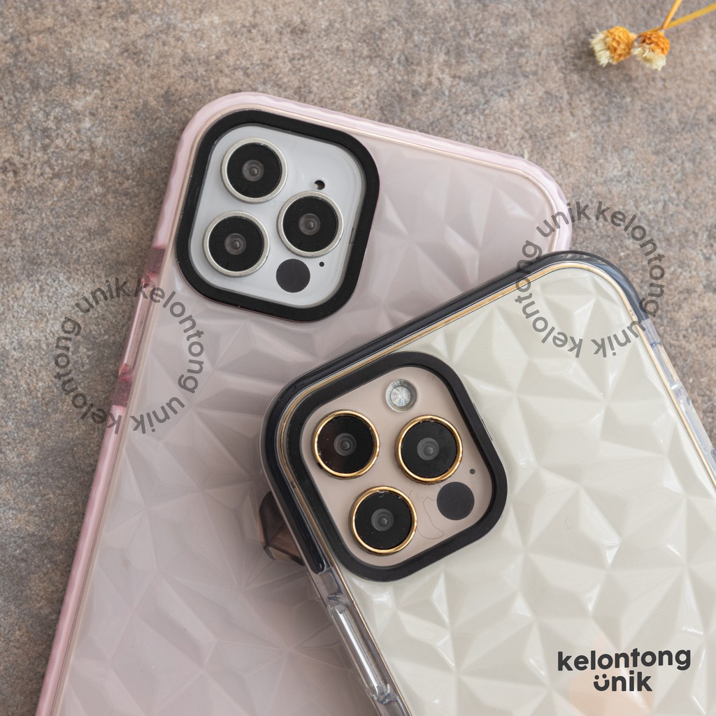 (Seri 1) For iPhone - Anti Knock Diamond Lanyard Rantai Soft Case/ Sling Case Tali