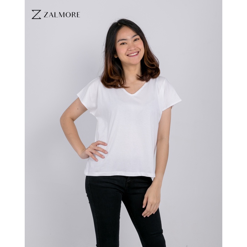 Zalmore Ladies V-Neck Loose Tee