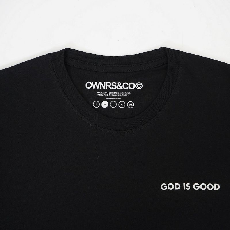 Owners T-Shirt God Is GOOD BLACK