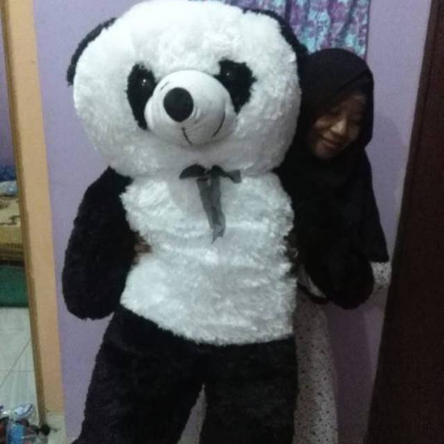 Boneka panda jumbo besar giant 1 meter termurah
