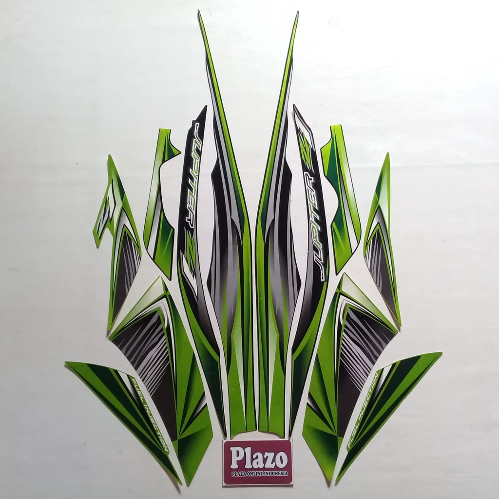 striping body / sticker lis yamaha motor jupiter z1 2012 hitam-hijau