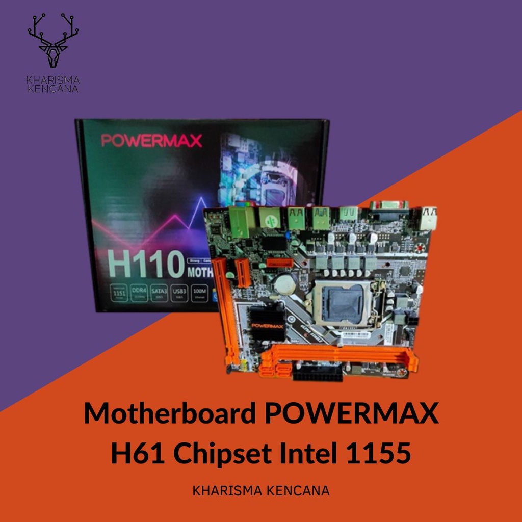 Motherboard POWERMAX H61 Chipset Intel 1155