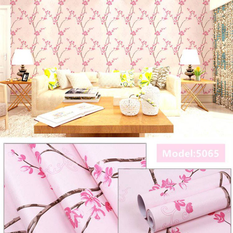 Wallpaper stiker dinding Wallpaper kamar tidur ukuran 45cm x 8m