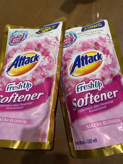 Attack Fresh Up Softener Sakura Blossom 800 + 100 Ml