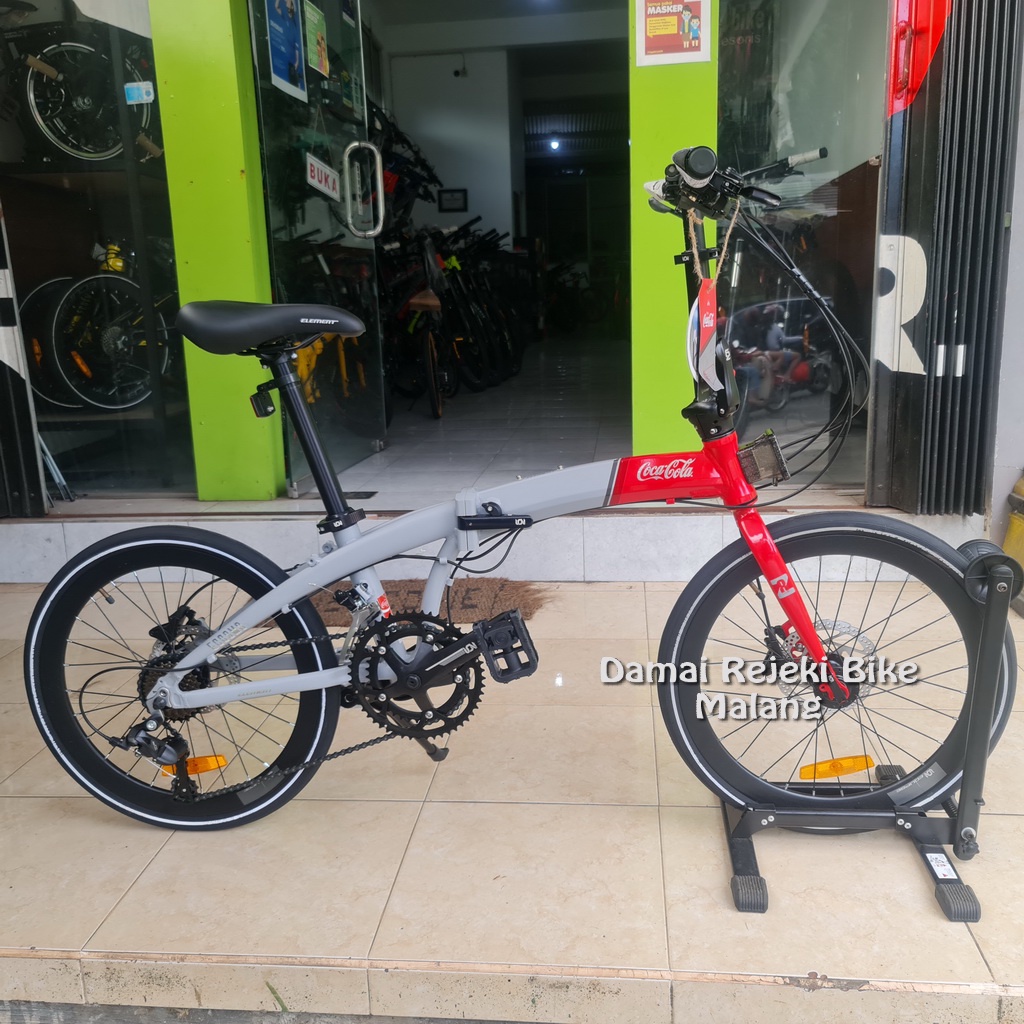 Sepeda lipat - Folding bike 451 Element Ecosmo Z8 Coca-Cola