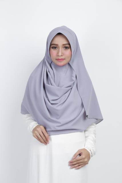 KERUDUNG PASMINA HIJAB PASHMINA INSTAN PAD ANTEM  PET ANTEM 2 MUKA TWO LOOPS THALIA 210X75 CM