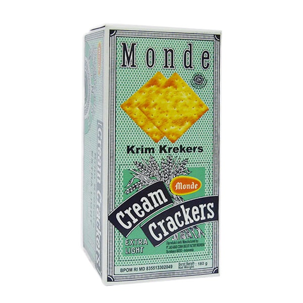 

MONDE BISCUIT CREAM CRACKERS DOOS 180 GR