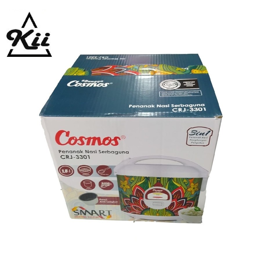 Cosmos CRJ-3301 Rice Cooker 1,8L - Cosmos Penanak Nasi Anti Lengket